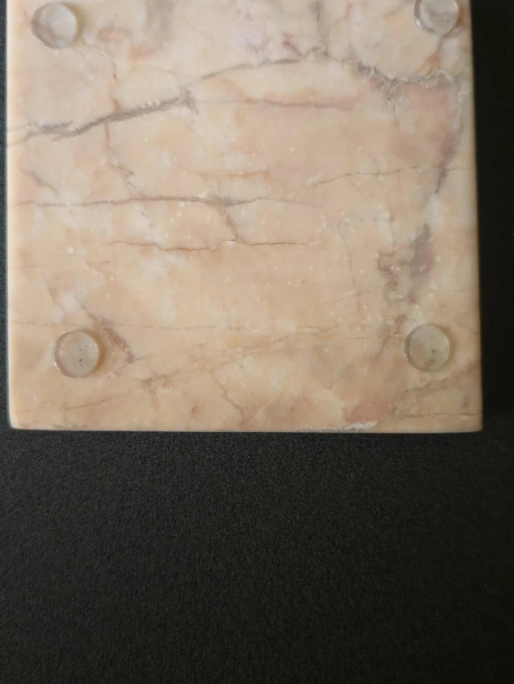 NEW Set of 4 Square Marble Coasters Brown Neutrals